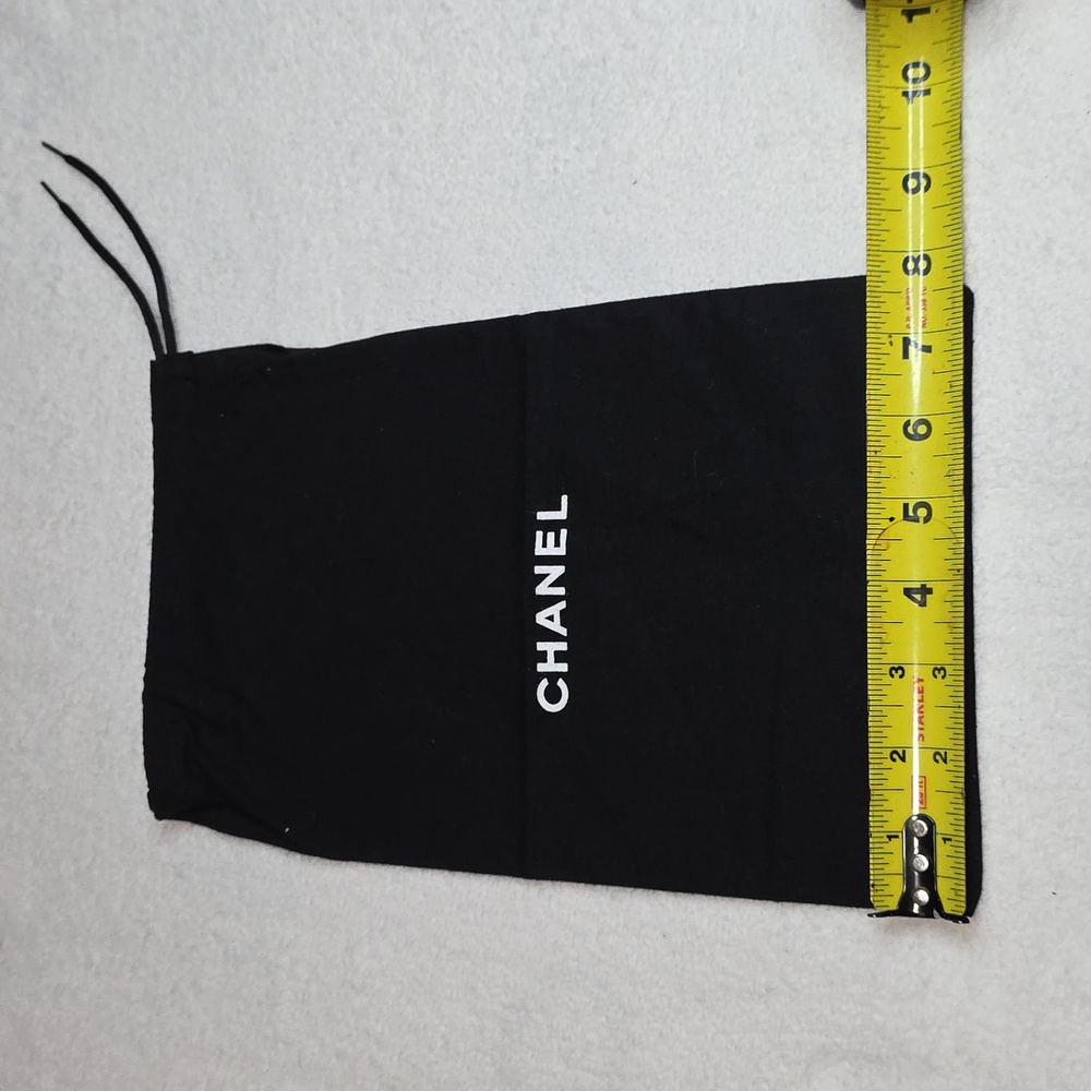 Authentic Chanel Black Drawstring Storage Bag- 7.… - image 2
